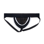 Men's Sporty Cut Adjustable Harness Elastic Supportive Fit Shoulder Strap & Jockstrap