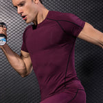 Men’s Simple Tight Short Sleeve