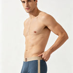 4 Pack Men's Odor-Control Comfy Waistband Skin-Friendly Boxer Briefs