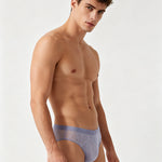 4 Pack Men's Lace Jacquard Ice Silk Ultra Thin Breathable Briefs