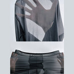 Men's Lightweight Semi-See-Through Sports Pants with Spacious Pouch