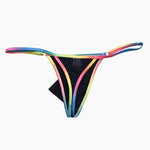 3 Pack Men's Ultra-Thin Sexy Smooth Breathable Contrast Waistband Strings