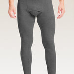 Men's Double-Sided Fleece Thickened Antibacterial Cotton Base Layer Thermal Bottoms