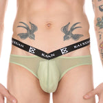 3 Pack Men's Lightweight Mesh Stretch Briefs with Dual Waistband