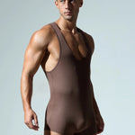 Men's Wrestling Suit Fitness Home Bodysuit