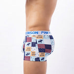 4 Pack Men’s Checkered Pattern Cotton Trunks