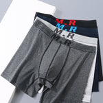 4 Pack Men's Comfortable Cotton Anti-Chafing High Elasticity Sports Boxer Briefs