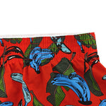 2 Pack Men's Banana Print Cotton Lounge Shorts with Button Fly