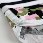 3 Pack Men's Mid-Rise Breathable Soft Cotton Camouflage Stretch Fit Bikini