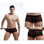 2 Pack Men's Odor-Control Breathable Mesh with U-Pouch Design Trunks