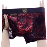 3 Pack Men's Trendy Prints Movement-Friendly Cooling Touch Trunks