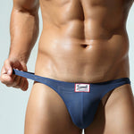 2 Pack Men's Sexy Breathable Mesh Thongs with High Stretch