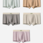 3 Pack Men's Cotton Mid-Rise Breathable Sports Tights Men's Boxer Briefs