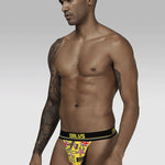 2 Pack Men's Sexy Bold Prints Cooling Lightweight Thong