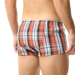 2 Pack Men's Cotton Mixed Tartan Lounge Shorts