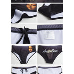 Men's Bold Prints Sporty Cut Anti-Chafing UV Protection Swim Briefs