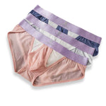 3 Pack Men's Ice Silk Breathable Mesh Low-Rise Classic Briefs