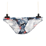 4 Pack Men's Low-Rise Printed U-Pouch Mesh for Breathability Briefs