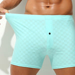 2 Pack Men's Workout Ready Built to Prevent Chafing Ice Silk Boxer Briefs