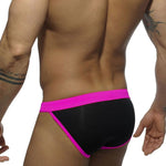 Men's Dual-Tone Swim Briefs with Removable Padding
