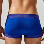 2 Pack Men's Spliced Color Trunks with Functional Fly