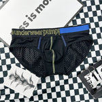 2 Pack Men's Mesh Loose Fit Sport Low-Rise Briefs
