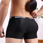2 Pack Men's Lifting Breathable with Removable Foam Butt Pads Shapewear