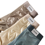 4 Pack Men's Ice Silk Mesh Trunks with Antibacterial Pouch and Cooling Comfort