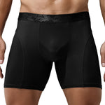 Men's Long Anti-Chafing Athletic Boxer Briefs
