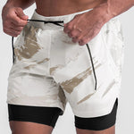 Men's Outdoor Sport Quick-Dry Breathable Double-Layer Activewear Shorts