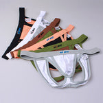 3 Pack Men's Sexy Ice Silk Stretch Fit Comfy Waistband Jockstrap