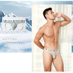 3 Pack Men's Mesh Thong with Stretch & Breathable 3D Support Pouch