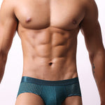 3 Pack Men's Quick-Dry Mesh Low-Rise Briefs