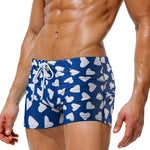 Men's Bold Prints Quick-Dry Fabric Seamless Comfort Swim Shorts & Trunks