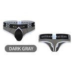 2 Pack Men's Breathable Mesh Removable U-Shaped Pocket Thongs