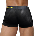 2 Pack Men's Athletic Mesh Trunks with Sculpted Pouch and Stretch Fit