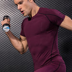 Men's Full Coverage Mesh Panel Quick-Dry Fabric Odor-Control Tops & Tights