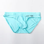 3 Packs of Men's Ice Silk Seamless Convex Pouch Briefs