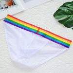 2 Pack Men's Rainbow Mesh Lightweight Breathable Bikinis