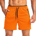 Men's Zipper Pockets & Quick-Dry Movement-Friendly Activewear Shorts