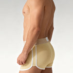 4 Pack Men's Ultra-Thin Breathable Solid Color Separated Pouch Smooth Trunks