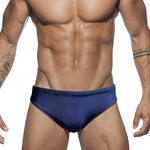 Men's Seamless Comfort Sexy Solid Color Full Coverage Swim Briefs