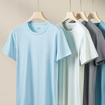 Men's Double-Faced Modal Crewneck Base Layer Casual Ultra-Soft Tagless T-Shirt