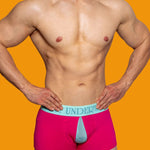 2 Pack Men's Mesh Transparent Open-Cut Cotton Mesh Trunks