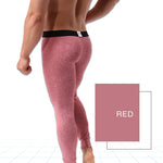 Men's U-Convex Pouch Sexy Base Layer Warm Pants Sleep Pants