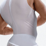 Men's High Stretch Solid-colored Ice Silk Vest & Briefs