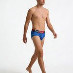 2 Pack Men's Breathable Mesh Ice Silk Low-Rise Cooling Briefs