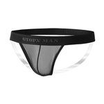 2 Pack Men's Stay-Put Fit Silky Touch Skin-Friendly Chafe-Free Design Jockstrap