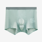 Men's Dual-Raised Support Seamless Solid Color Trunks