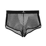 Men's Fishnet Hollow Out Breathable Antibacterial High Elastic Boxer Briefs